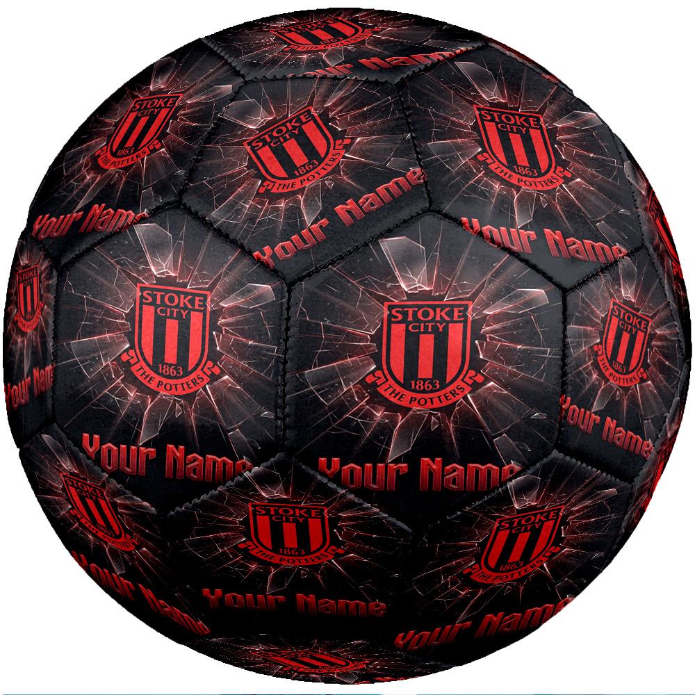 Stoke City FC Fashion Size 5 Football Wearproof Non‑Slip Soccer Ball For Sports Training Entertainment Use