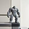 3D Printed Stone Gorilla Statue, Rock Muscle Figure with Heavy Base, Creative Desk Decor, Home Office Ornament, Unique Gift for Men Boys