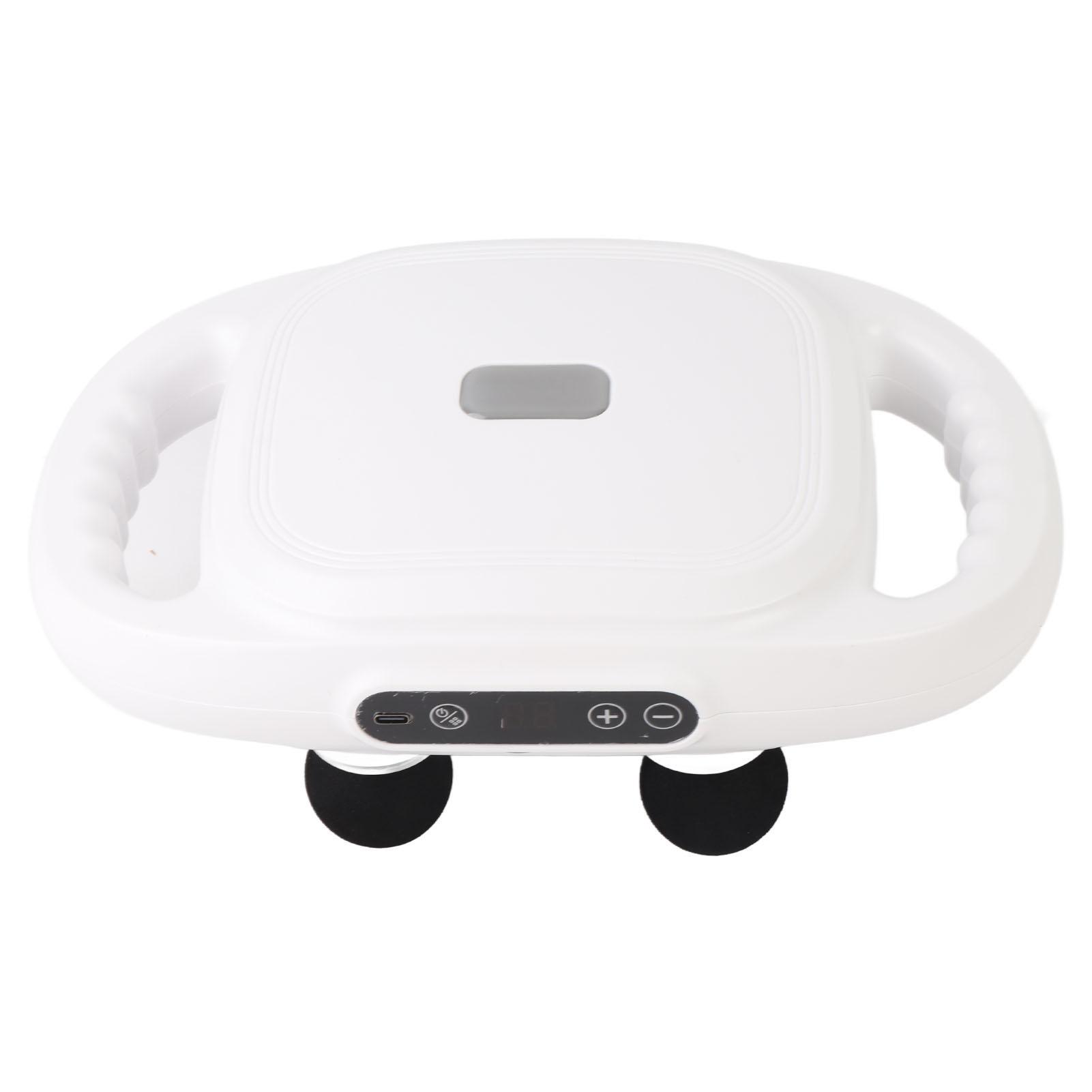 

Массажер для мышц с 6 головками, высокочастотная вибрация, профессиональный электрический массажер с 9 режимами и 6 головками для белый