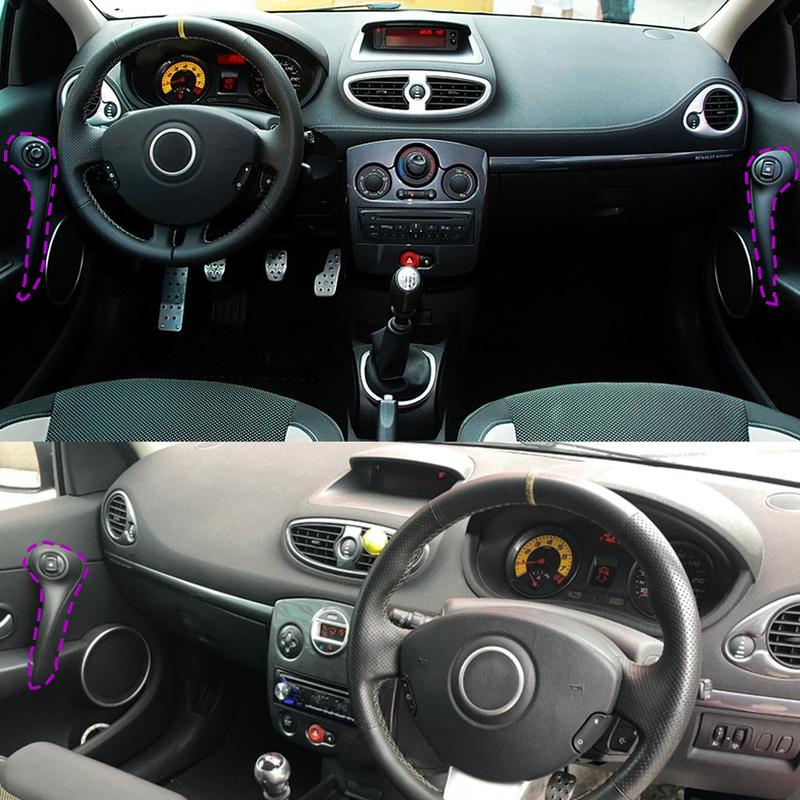 CLIO 3 Maniglia Interna Porta Anteriore Sinistra Destra Maniglia Interna Copertura Esterna Pannello Interruttori per Renault 2005-2009 8200316977
