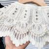 Floral Shirt Collar Detachable Embroidery Faux Collar Female Clothes Accessories