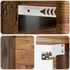 Wall Mounted Nightstand Reclaimed Wood 49 x 34.5 x 20 cm