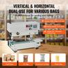 SucceBuy Vertical/Horizontal Band Sealer Carbon Steel Continuous Bag Band Sealing Machine for 0.02-0.8mm Plastic Bags Packing