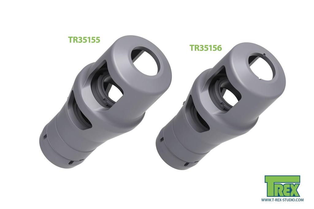 T-rex Studio 1/35 German 8.8cm KwK/PaK Muzzle Brake Late Type 1 (4 Pieces) Plastic Model Parts TR35155