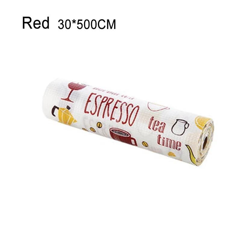 Printed Cabinet Mat Waterproof Kitchen Drawer Mat  Drawer Liners for Kitchen Cabinets Fridge Mats Scalable Contact Paper Shelf