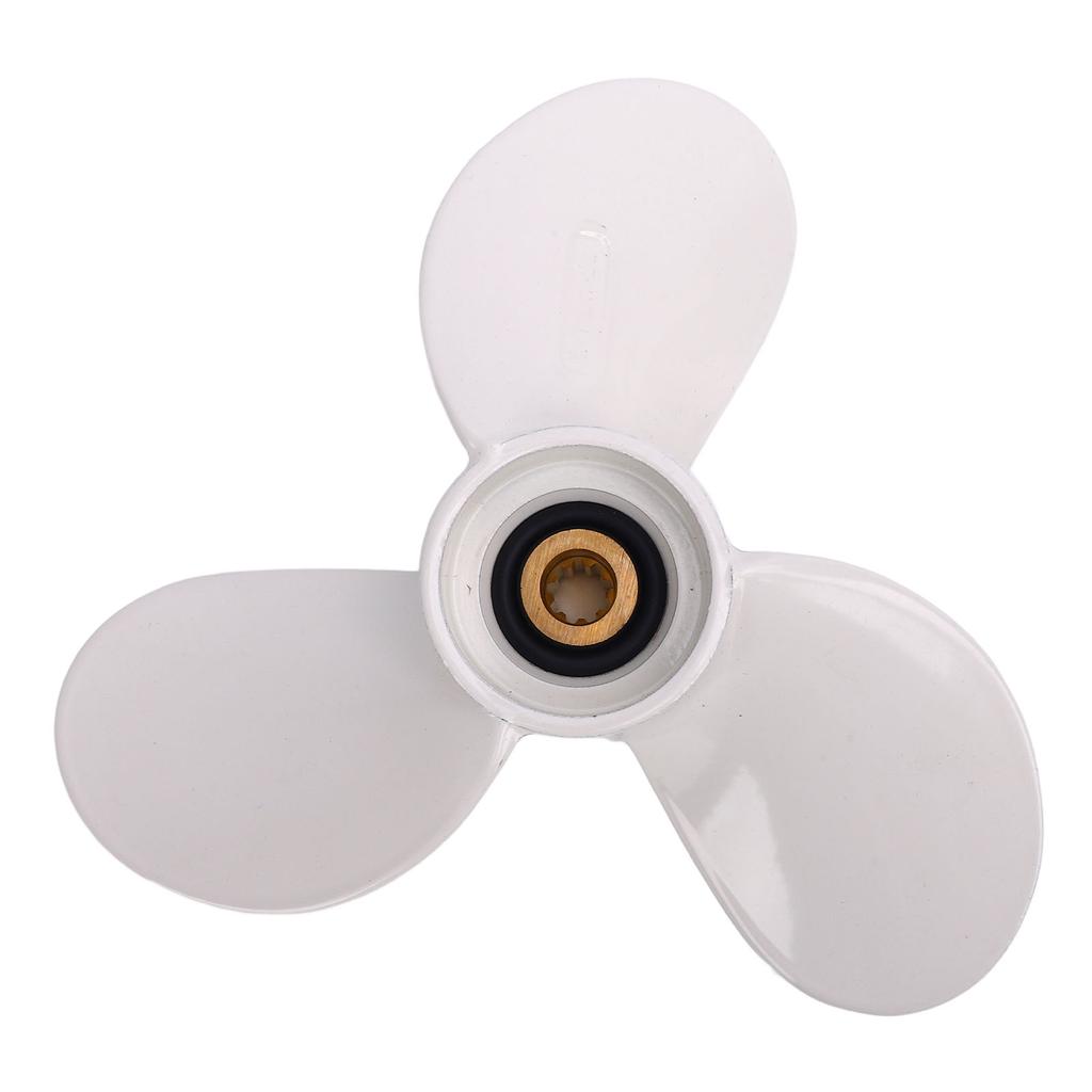 6F8 45942 01 Outboard Boat Propeller 3 Blades Metal 2 Stroke Propeller for Outboard Motors