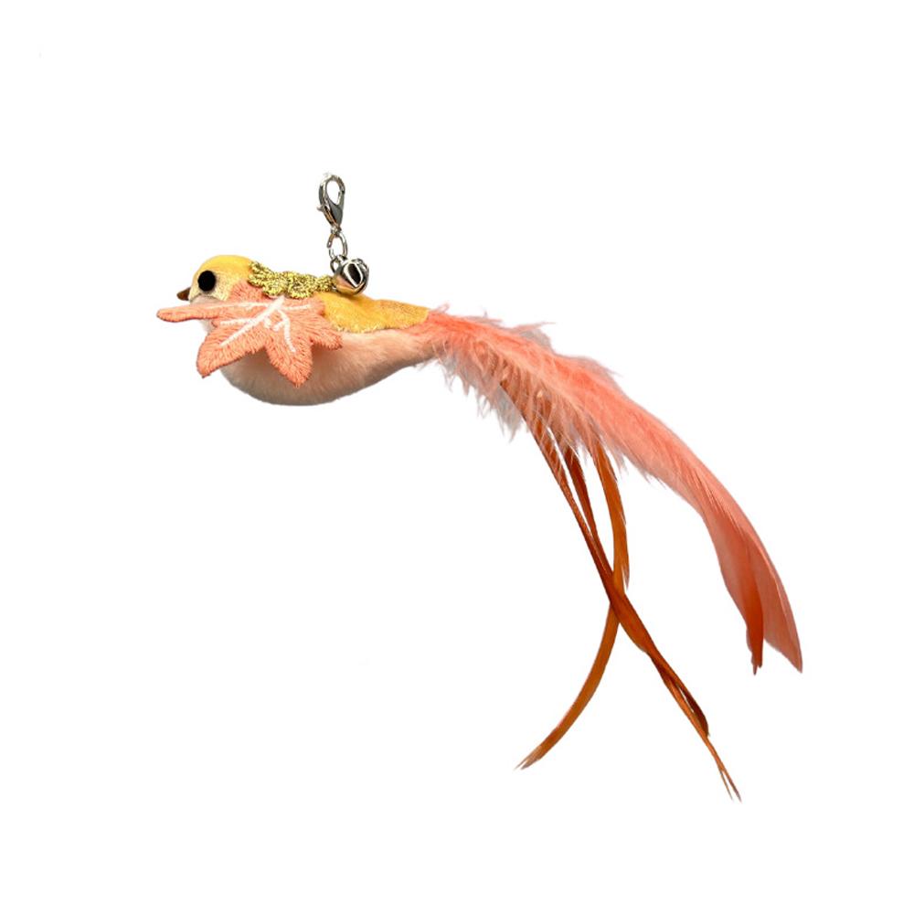 2pcs Replacement Head for Cat Teaser Funny Cat Stick Toy Rod Feather Bird Pet Toy Supplies