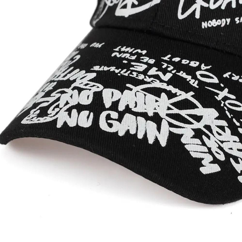 Quick Dry Baseball Caps UV Protection Colorful Graffiti Print Sunscreen Hat Letter Geometry Printing Hip Hop Snapback Hat