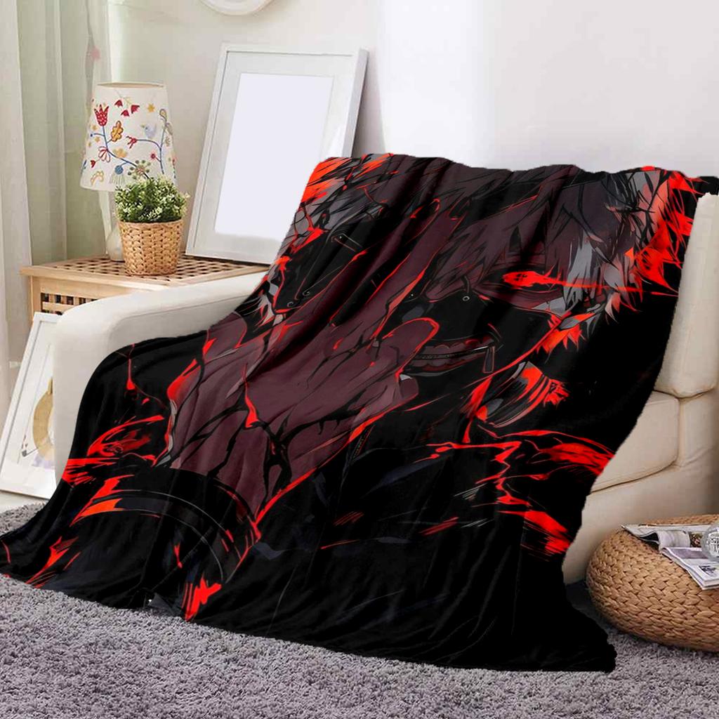 1Pc Cartoon Print Flannel Blanket, High Quality Comfortable for All Seasons, Home Decor, Warmth and Comfort, Perfect for Christmas Birthday Gift
