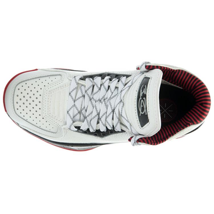 New LINING WOW 2 Basketball Shoes Men Mid Top White Black Gray ABAH017-5