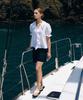 LAMEREI V-Neck Ruffle Pintuck Blouse[Lmbesush5307]-White