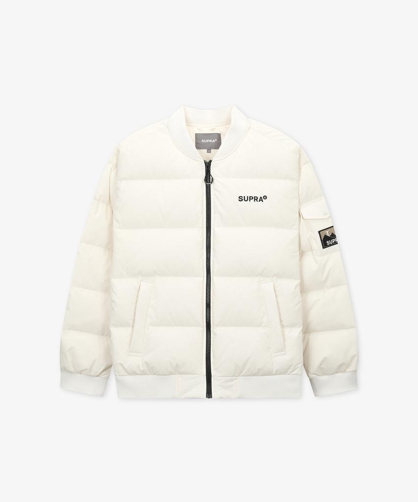 Supra Ripstop Nylon Short Down Jacket (Ivory)