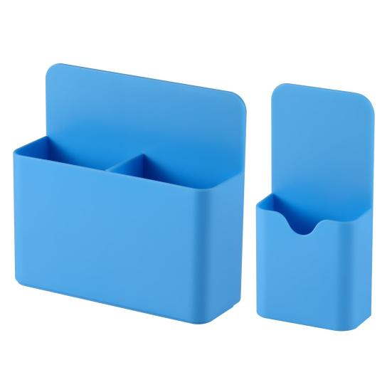 2Pcs Magnetic Storage Box Durable Lightweight Pencil Organizer Versatile Magnetic Sundries Box for Refrigerator Whiteboard