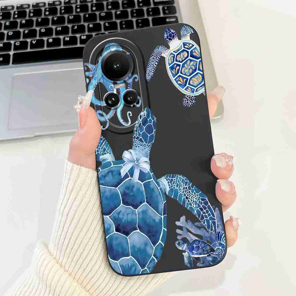 For Oppo Reno10 5G CPH2531 Case Luxurious Rose Cute Rabbit Soft Silicone Cover For Reno10 Pro 5G CPH2525 6.7" Global Phone Shell