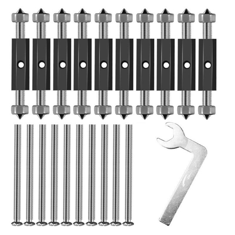 10Pcs Adjustable Cassette Screws Support Rod 86/118 Type Cassette Repair Device Wall Electrical Box Screw Tool Enduring
