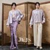JK&JS Jing Wuyue New Chinese Style Embroidered Jacquard Coat