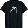 Muay Thai Kickboxing Heart Beat EKG MMA T-Shirt