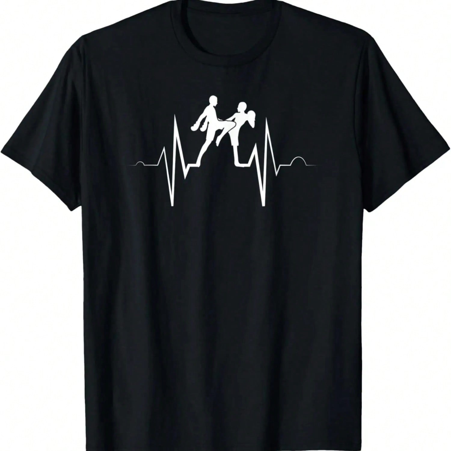Muay Thai Kickboxing Heart Beat EKG MMA T-Shirt S разноцветный