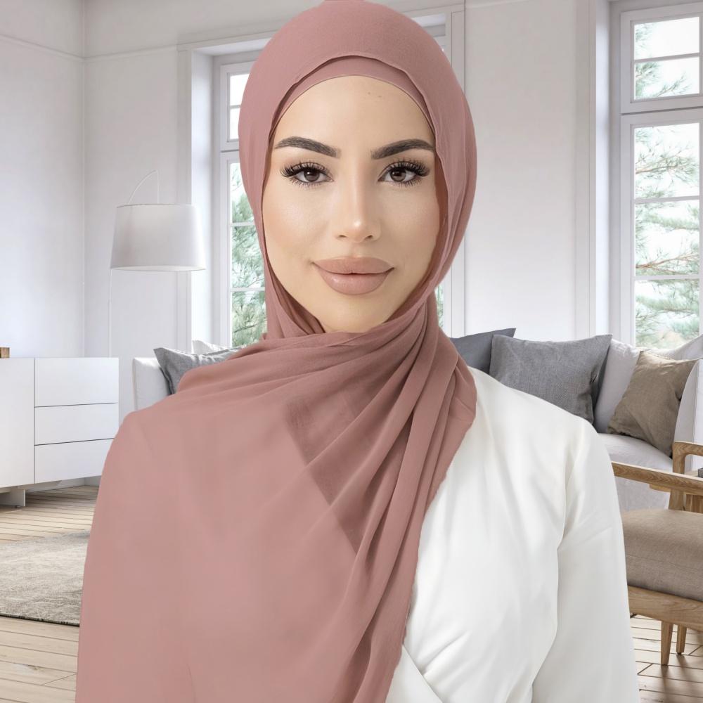 High Quality Single Stich Modal Cotton Hijabs Thin Breathable Soft Headscarf Long Shawls for Muslim Women  New Headwraps