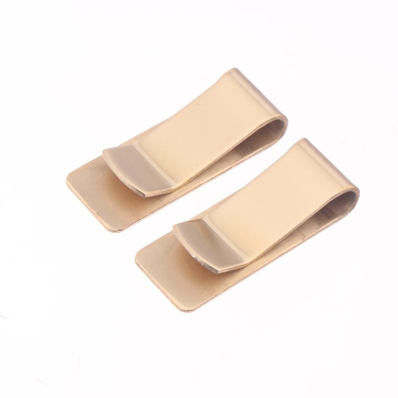 Acero Inoxidable Delgado Bolsillo Diseño Hombre Billetera con Clip para Billetes Efectivo Identificación Tarjeta de Crédito Negocios Soporte para Dólares Latón Pinza para Billetes