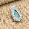 Blue Copper Turquoise  Gemstone 925 Sterling Silver Handmade Ring Jewelry Beauteous Gift For Her