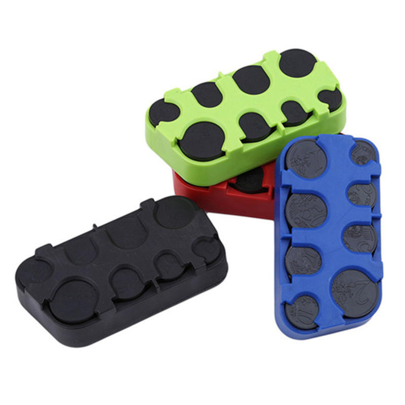 Euro Coin Dispenser Storage Coins Purse Wallet Holders Storage Box Plastic Dispenser Car Decoration Supplies Easy Accessibility