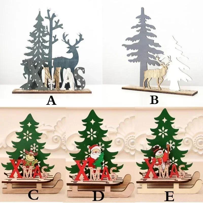 Christmas Style Decor Elk Splice Deer Xmas Ornaments Christmas Home Decor Supplies Festival Creative Kids Gift Accessories