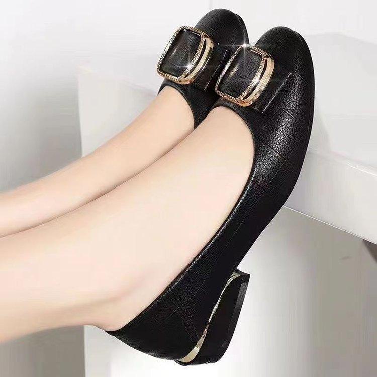 Super soft sole single shoes low heel small leather shoes spring and summer new high quality soft leather shallow mouth low top casual shoes