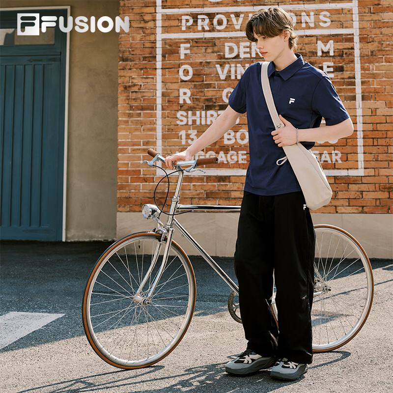 FILA FUSION Men's Knit Short Sleeve Polo Shirt