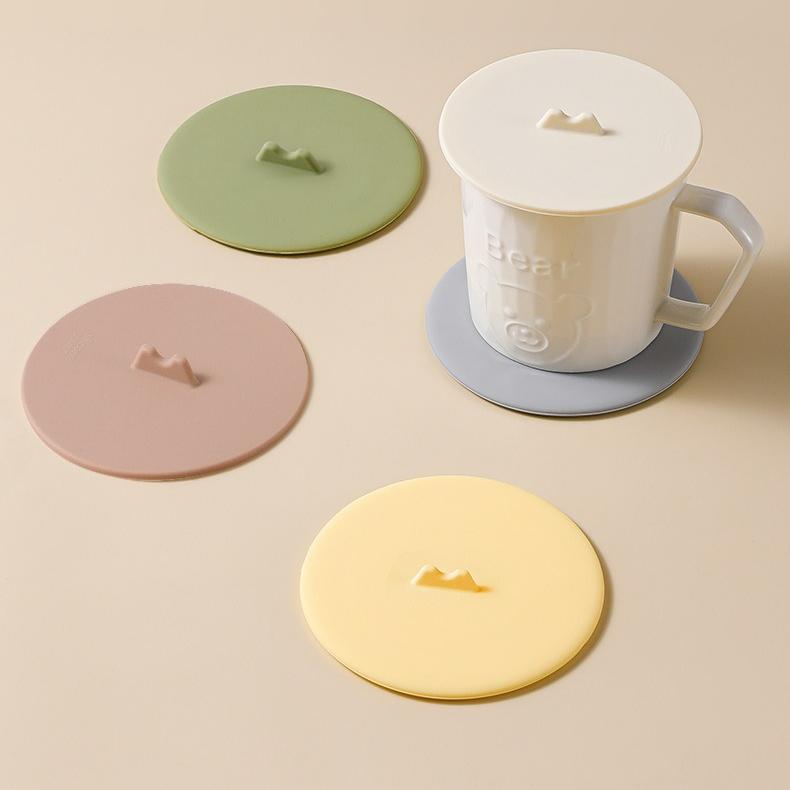 Silicone cup lid Food grade general purpose teacup lid For Ceramic cup mug Household water cup lid dust-proof and leak-proof