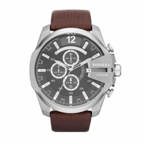 Diesel - DZ4290 - Montre Homme - Quartz Chronographe - Chronom?tre/ Aiguilles Lumineuses - Bracelet Cuir Marron