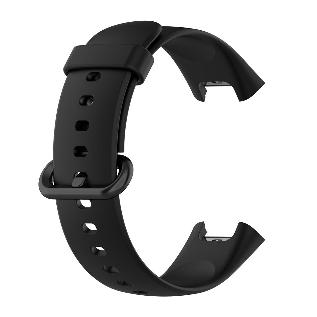 Silikonarmband für Redmi Watch 2 Lite Schwarz Ersatz Sportarmband Armband für Xiaomi Watch Band mit Displayschutz