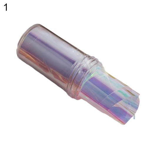 Nagelaufkleber, abnehmbar, glänzende Oberfläche, Kunststoff, DIY Nail Art-Aurora-Film, Maniküre-Transferpapier, Nagelzubehör