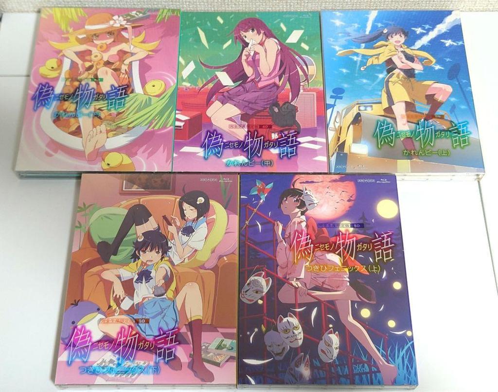 [USED] Nisemonogatari Monogatari Series Blu-ray Limited Edition with Storage Box, 5 Volumes