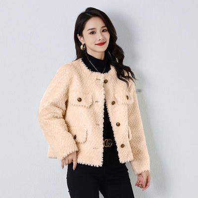 Women's Wool Shearling Coat
