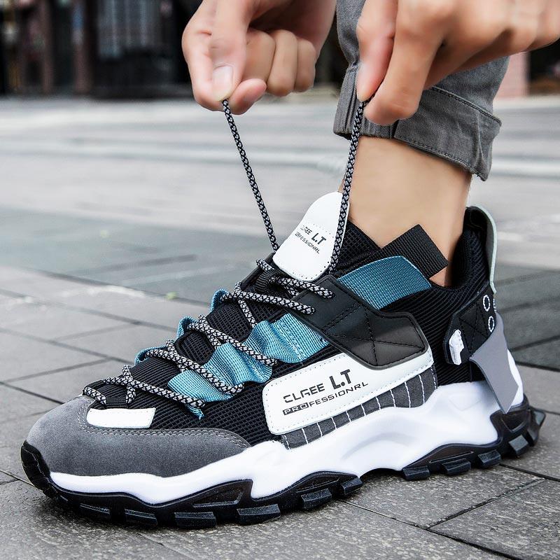 Oversize Summer Non Slip Sport Shoes Men Sports Shoes for Male Running Shoes Man Black Sneakers Athletic Footwear Flat GMB-1925