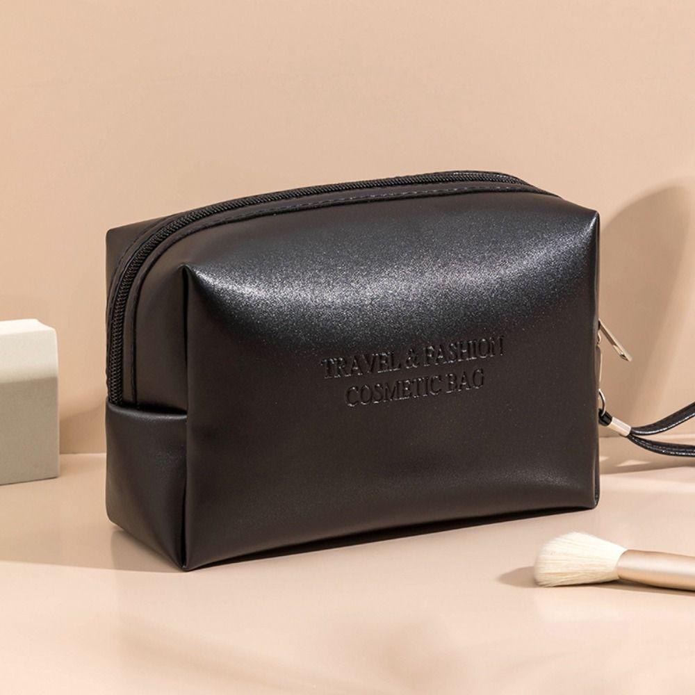 

Waterproof Makeup Bag Large Capacity Makeup Organizer Portable Cosmetic Bag Outdoor Black-Small