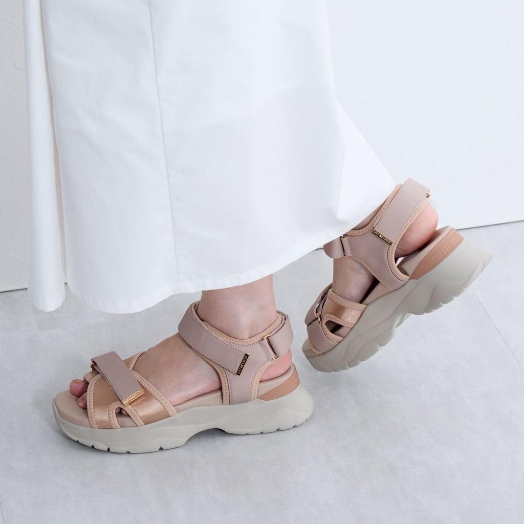 HIMIKO/Himiko/Cross Design Sports Sandals/647202 Beige S