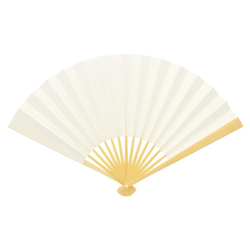 [Sin.] Shinpeido Plain Koza Fan, 7.5 inches, Rakugo Fan, White Fan, 7.5 inches, with pouch