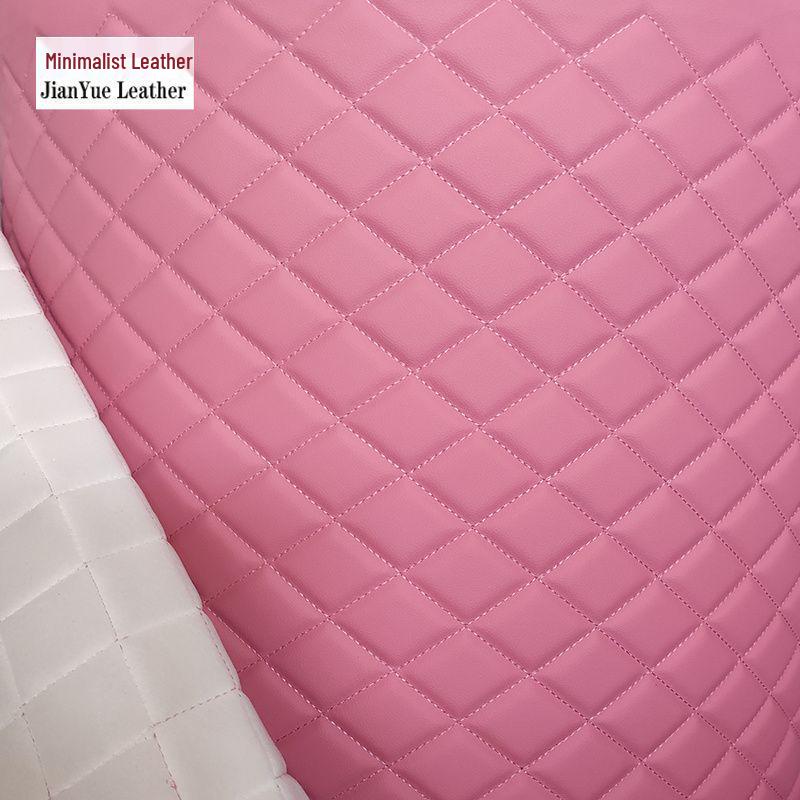 Diamond Pattern Quilted Leather Car Seat Cover & Mat