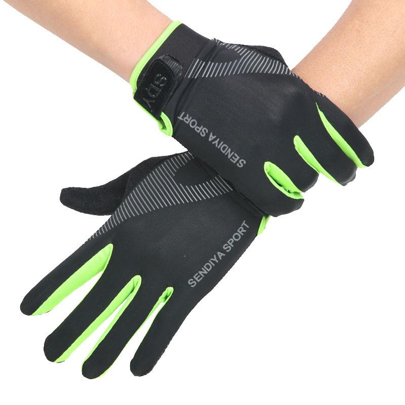 

Outdoor Sports Ice Silk Touch Screen Riding Gloves for Men Women Breathable Glove Elastic Motocross Gloves for Cycling Driving XL світло-зелений колір