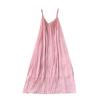 Idle Style Chiffon Pleated Long Sling Vacation Skirt
