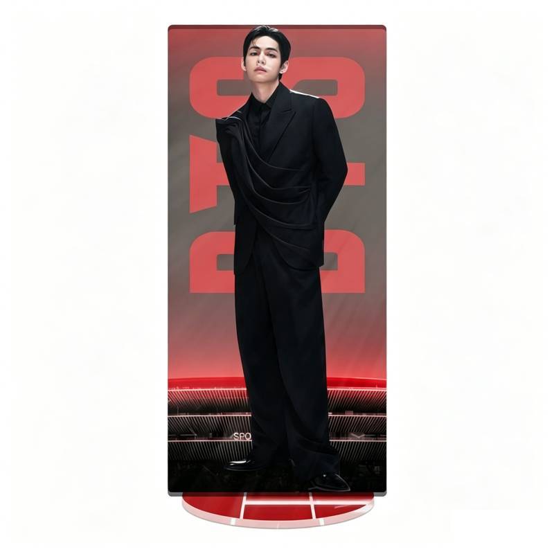 Bts World Tour Acrylic Display With Cnc Cut Seamless Printing For Gift And Decor