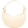 Minimalist Commuter Pleated Zipper Underarm Bag Crescent Bag Women Shoulder Bag Vanilla-White 4F3010G-QER