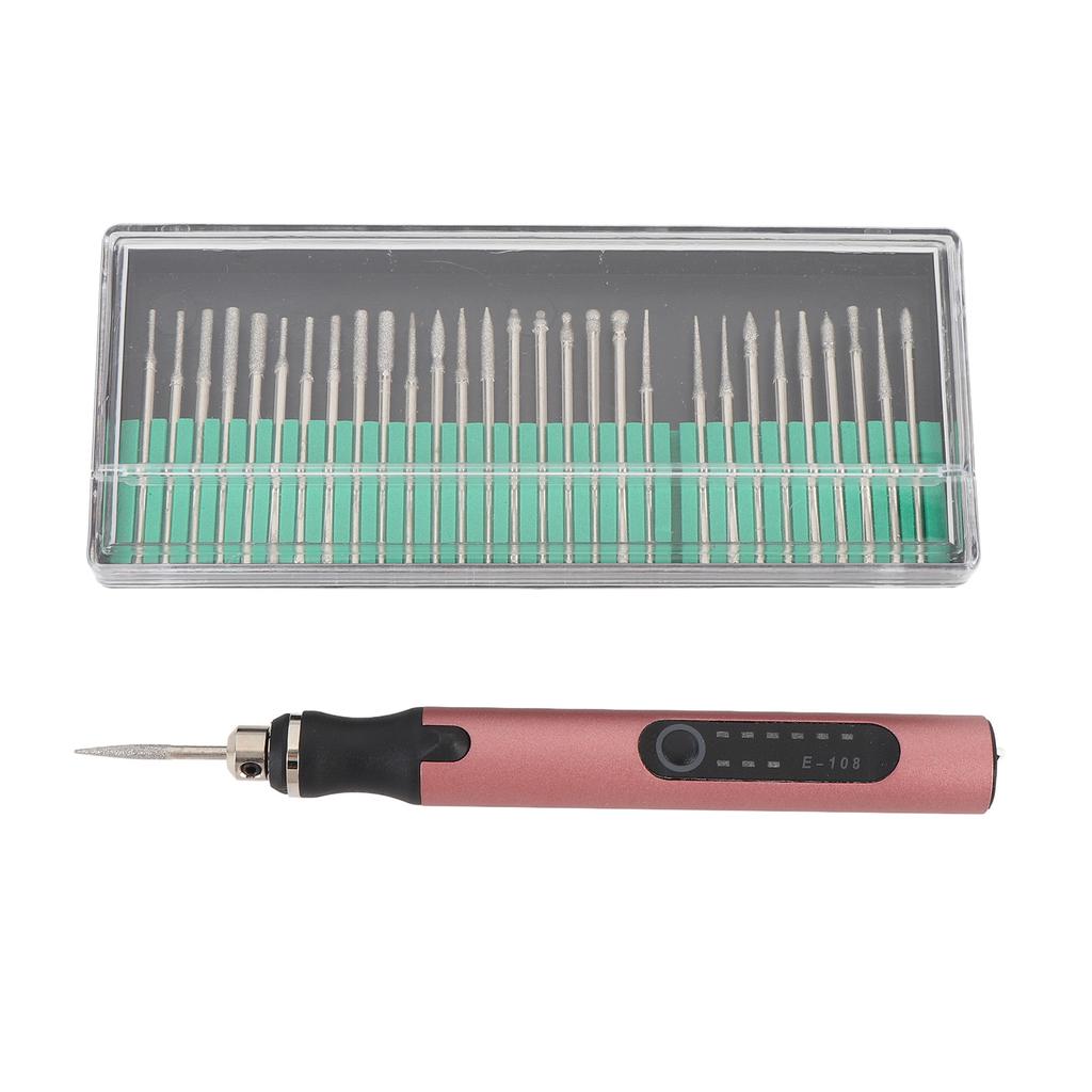 Engraving Tool Kit Portable 3 Speeds Rechargeable Cordless Electric Engraving Pen with Bits for Jewe