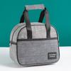Oxford Fabric Portable Handheld Lunch Bag Insulated Cooler Bag with Front Pocket and Dual Handles for Food Storage and Transportation