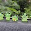 6pcs Cute frog set car center console decoration
