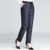 Women's Winter Plus Size Thickened Warm Cotton Pants Solid Color High-waisted Warm and Comfortable Duck Down Pants