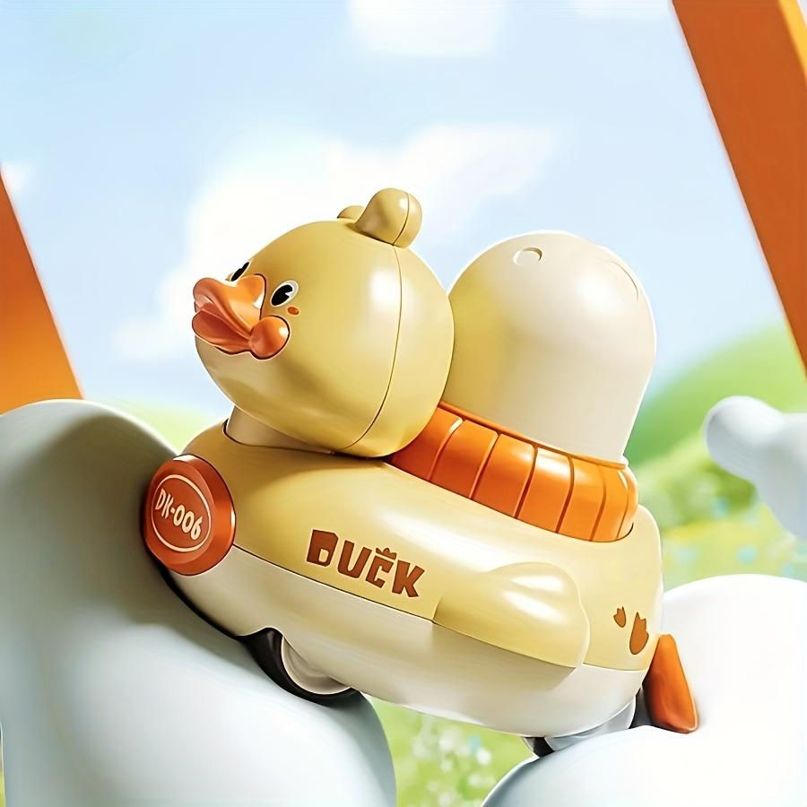 Adorable Push Toy Duck Car, Little Yellow Duck Press and Go Sliding Vehicle,No Battery Required,Durable ABS Material, Teen Birthday Party Holiday Gift