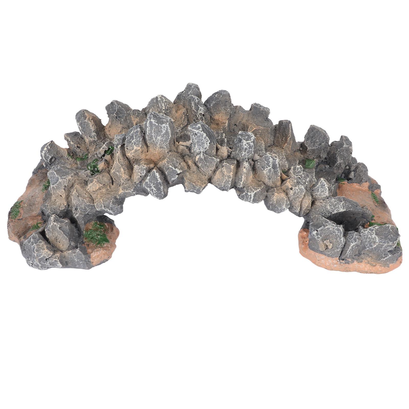 

Аквариумный арочный мост из смолы, безопасное имитационное украшение, мост для аквариума, орнамент для ландшафтного дизайна